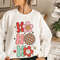 Ho Ho Ho Retro Christmas Sweatshirt, 70s Vintage Christmas Sweater, Cute Xmas Sweatshirts, Womens Christmas Shirts, Christmas Gift for Her - 1.jpg