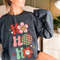 Ho Ho Ho Retro Christmas Sweatshirt, 70s Vintage Christmas Sweater, Cute Xmas Sweatshirts, Womens Christmas Shirts, Christmas Gift for Her - 5.jpg