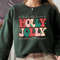 Holly Jolly Sweatshirt, Holly Jolly Christmas, Holly Jolly Shirt, Christmas Sweater, Retro Sweatshirt, Christmas Sweater Women - 1.jpg