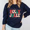 Holly Jolly Sweatshirt, Holly Jolly Christmas, Holly Jolly Shirt, Christmas Sweater, Retro Sweatshirt, Christmas Sweater Women - 4.jpg