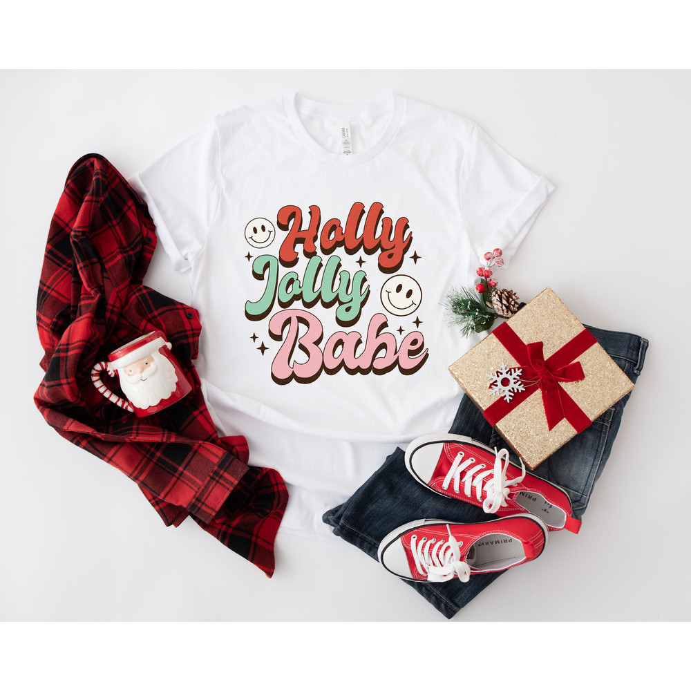 Holly Jolly Funny Christmas T shirt, funny chritmas t-shirt, Christmas t-shirt, holiday apparel, Retro Vintage Tee, Womens Graphic Shirt - 6.jpg