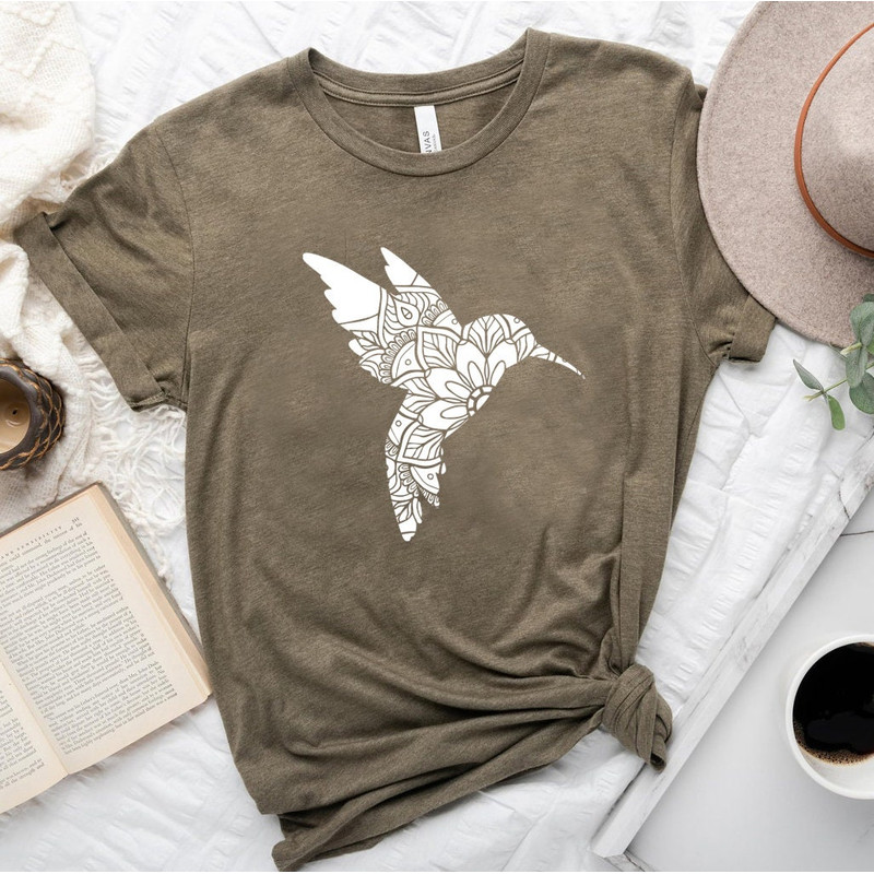 Hummingbird Shirt, Floral Hummingbird Shirt, Bird Lover, Nature Lover, Hummingbird Books Shirt - 6.jpg