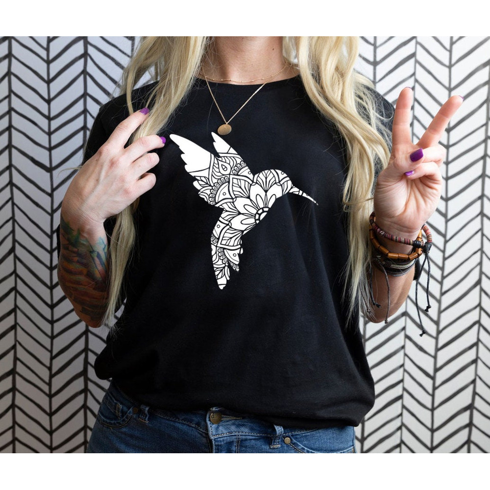 Hummingbird Shirt, Floral Hummingbird Shirt, Bird Lover, Nature Lover, Hummingbird Books Shirt - 7.jpg