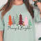 Ladies Merry Bright Christmas Shirt, Women Christmas Tree Shirt, Cute Christmas Shirt, Women Holiday Shirt - 4.jpg