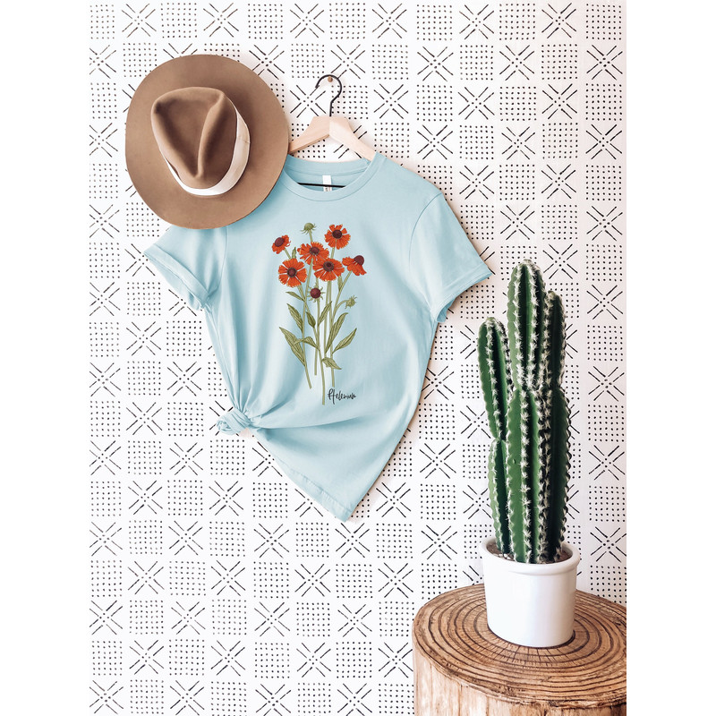 Wild Flowers Shirt, Wildflower Tshirt, Floral Tshirt, Botanical Shirt, Flower Shirt, Nature Lover Shirt, Ladies Shirts, Gift for Womens - 2.jpg