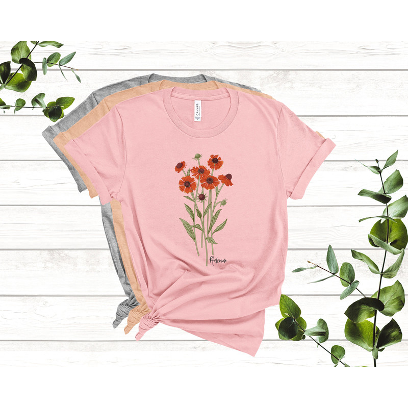 Wild Flowers Shirt, Wildflower Tshirt, Floral Tshirt, Botanical Shirt, Flower Shirt, Nature Lover Shirt, Ladies Shirts, Gift for Womens - 7.jpg