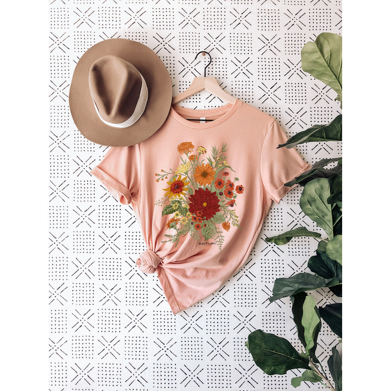 Wild Flowers Shirt, Wildflower Tshirt, Floral Tshirt, Botanical Shirt, Flower Shirt, Nature Lover Shirt, Ladies Shirts, Gift for Womens - 7.jpg