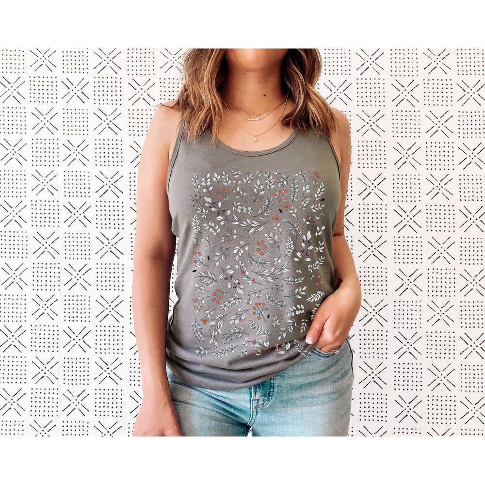 Wildflower Tank Top, Flower Tank Top, Floral Tank Top, Cute Spring Shirt, Boho Tank Top, Gift For Her, Birthday Gifts, Wild Flower Tee - 2.jpg