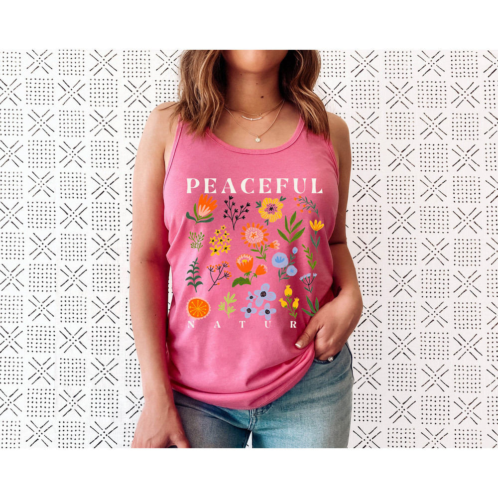 Wildflower Tank Top, Flower Tank Top, Floral Tank Top, Cute Spring Shirt, Boho Tank Top, Gift For Her, Birthday Gifts, Wild Flower Tee - 5.jpg