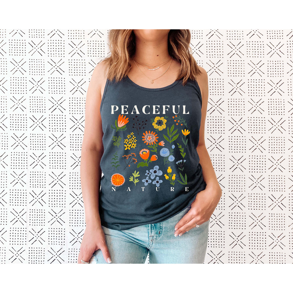 Wildflower Tank Top, Flower Tank Top, Floral Tank Top, Cute Spring Shirt, Boho Tank Top, Gift For Her, Birthday Gifts, Wild Flower Tee - 6.jpg