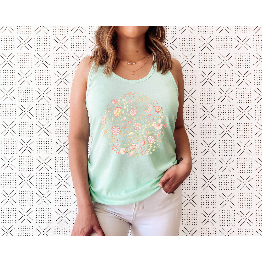Wildflower Tank Top, Flower Tank Top, Floral Tank Top, Cute Spring Shirt, Boho Tank Top, Gift For Her, Birthday Gifts, Wild Flower Tee - 3.jpg