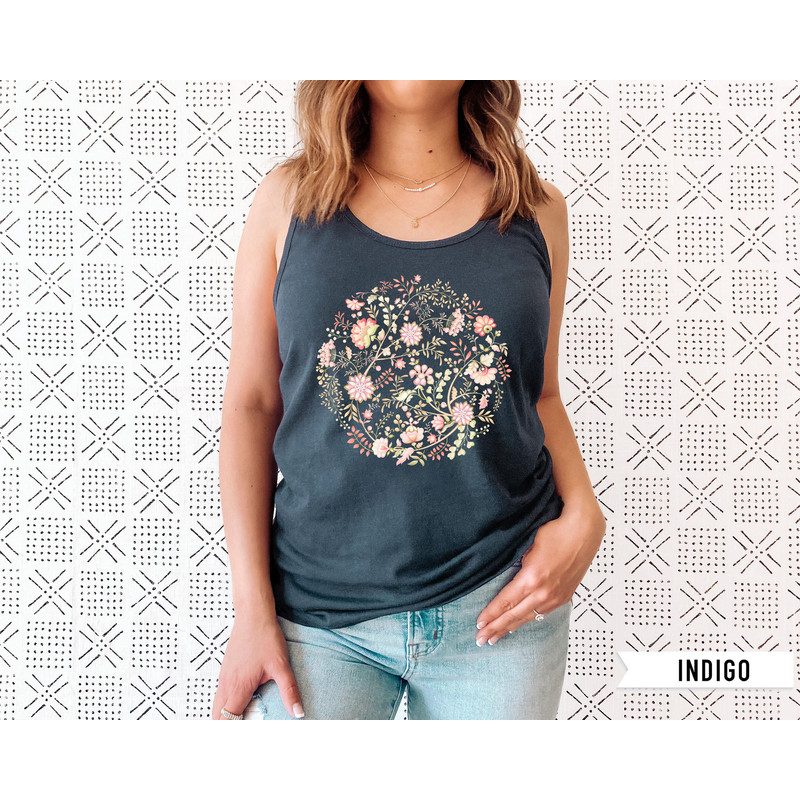 Wildflower Tank Top, Flower Tank Top, Floral Tank Top, Cute Spring Shirt, Boho Tank Top, Gift For Her, Birthday Gifts, Wild Flower Tee - 5.jpg