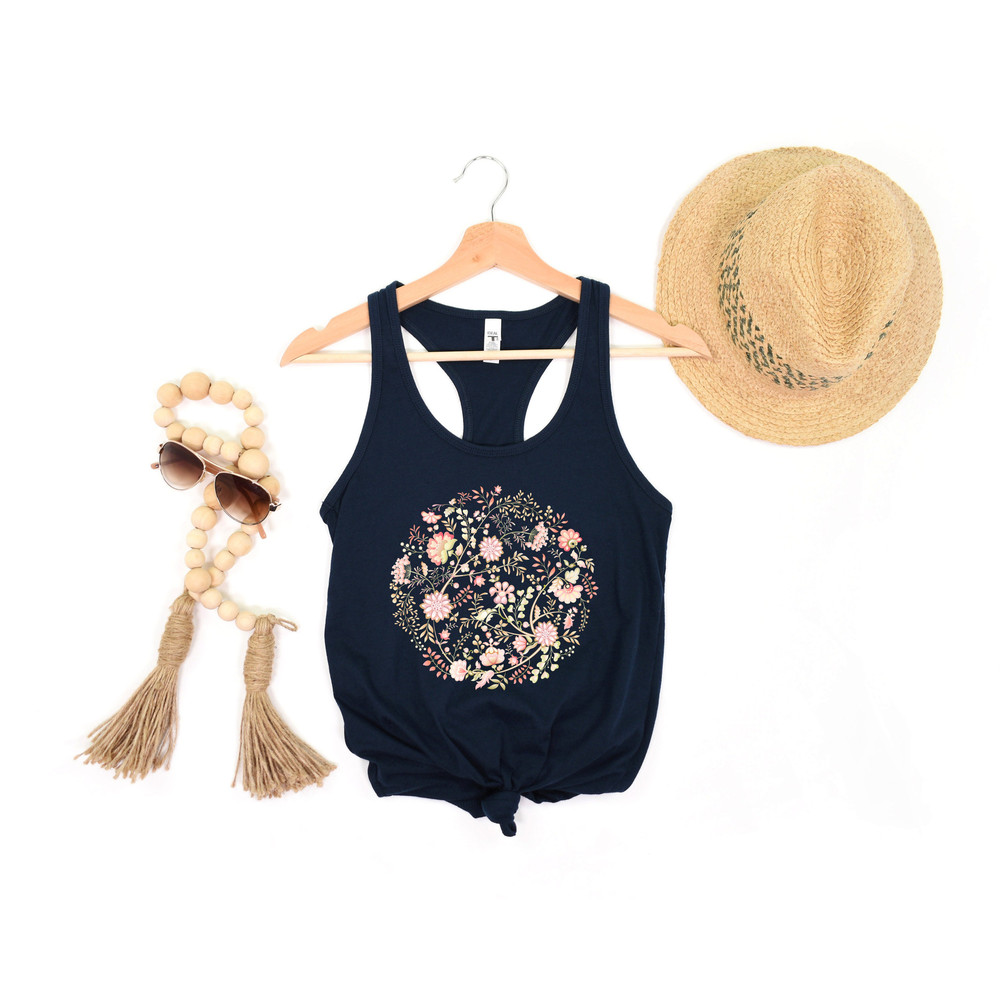 Wildflower Tank Top, Flower Tank Top, Floral Tank Top, Cute Spring Shirt, Boho Tank Top, Gift For Her, Birthday Gifts, Wild Flower Tee - 6.jpg