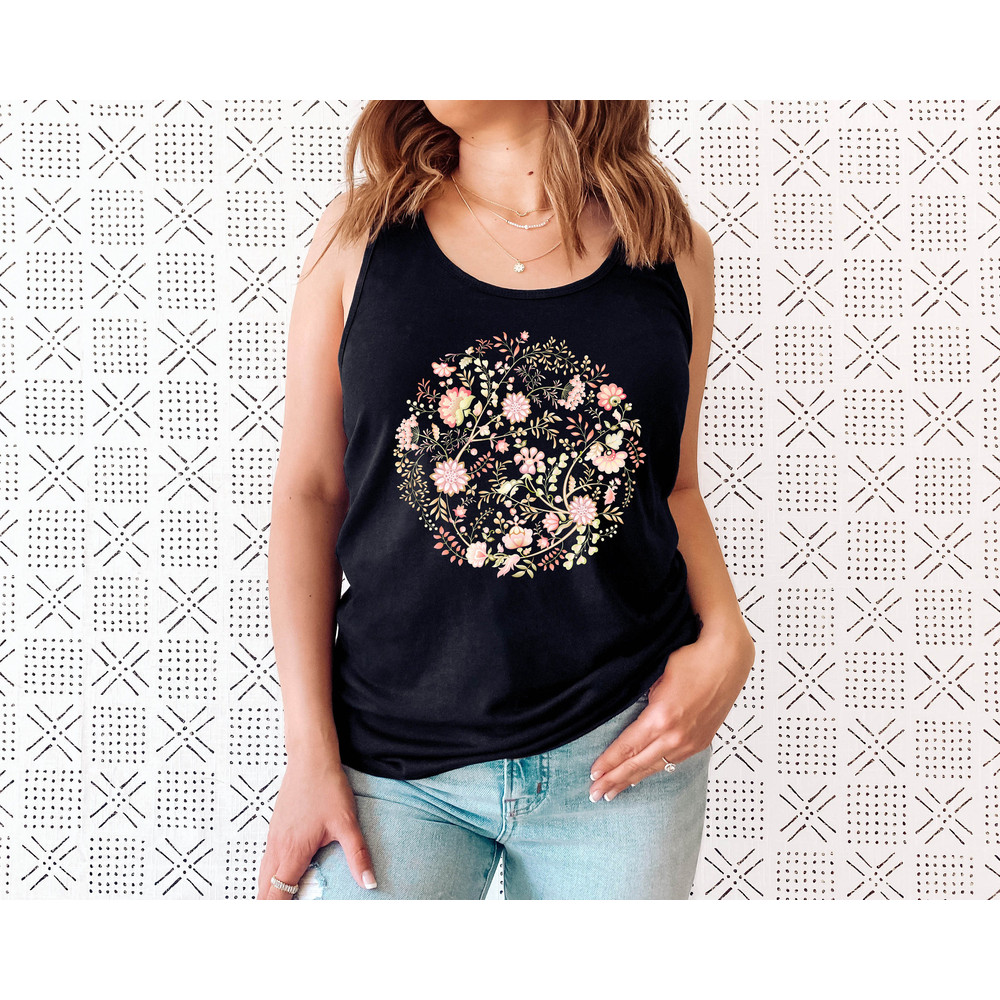 Wildflower Tank Top, Flower Tank Top, Floral Tank Top, Cute Spring Shirt, Boho Tank Top, Gift For Her, Birthday Gifts, Wild Flower Tee - 7.jpg