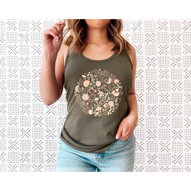 Wildflower Tank Top, Flower Tank Top, Floral Tank Top, Cute Spring Shirt, Boho Tank Top, Gift For Her, Birthday Gifts, Wild Flower Tee - 8.jpg