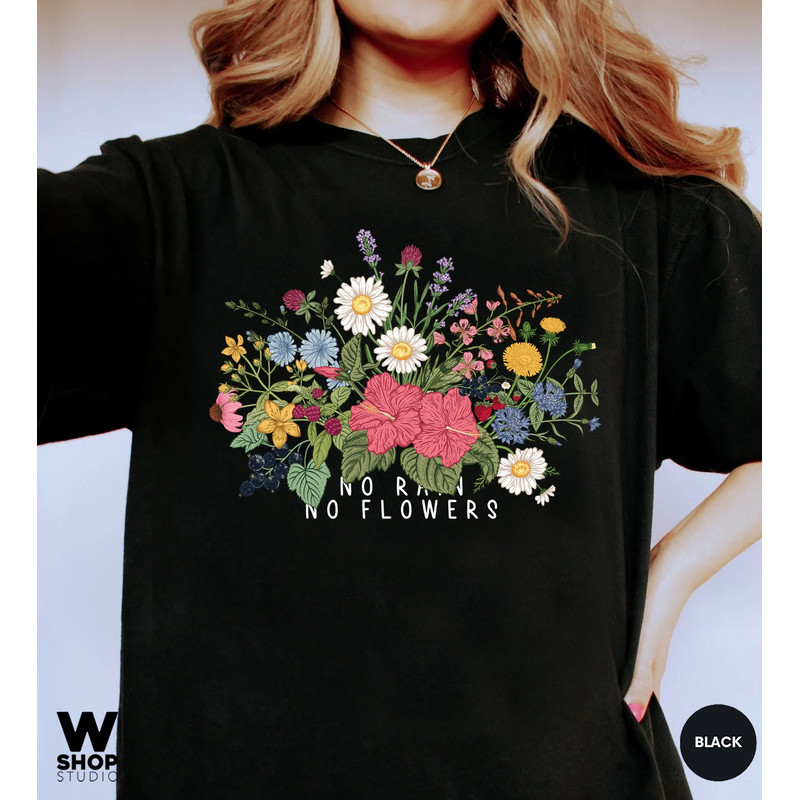 Wildflower Tshirt, Wild Flowers Shirt, Floral Tshirt, Flower Shirt, Comfort Colors Women, Ladies Shirts, Best Friend Gift, Oversized - 6.jpg