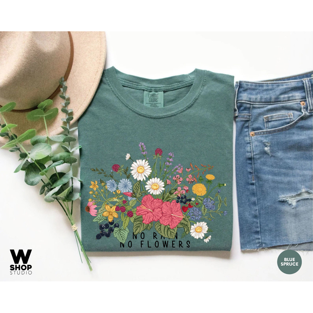 Wildflower Tshirt, Wild Flowers Shirt, Floral Tshirt, Flower Shirt, Comfort Colors Women, Ladies Shirts, Best Friend Gift, Oversized - 7.jpg