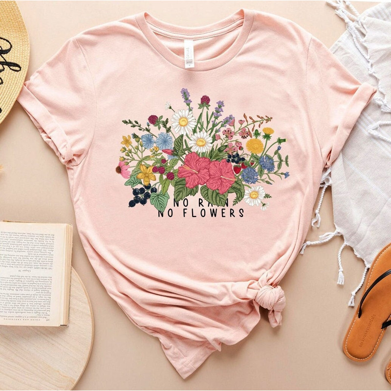 Wildflower Tshirt, Wild Flowers Shirt, Floral Tshirt, Flower Shirt, Gift for Women, Ladies Shirts, Best Friend Gift - 2.jpg