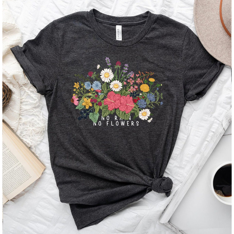 Wildflower Tshirt, Wild Flowers Shirt, Floral Tshirt, Flower Shirt, Gift for Women, Ladies Shirts, Best Friend Gift - 5.jpg