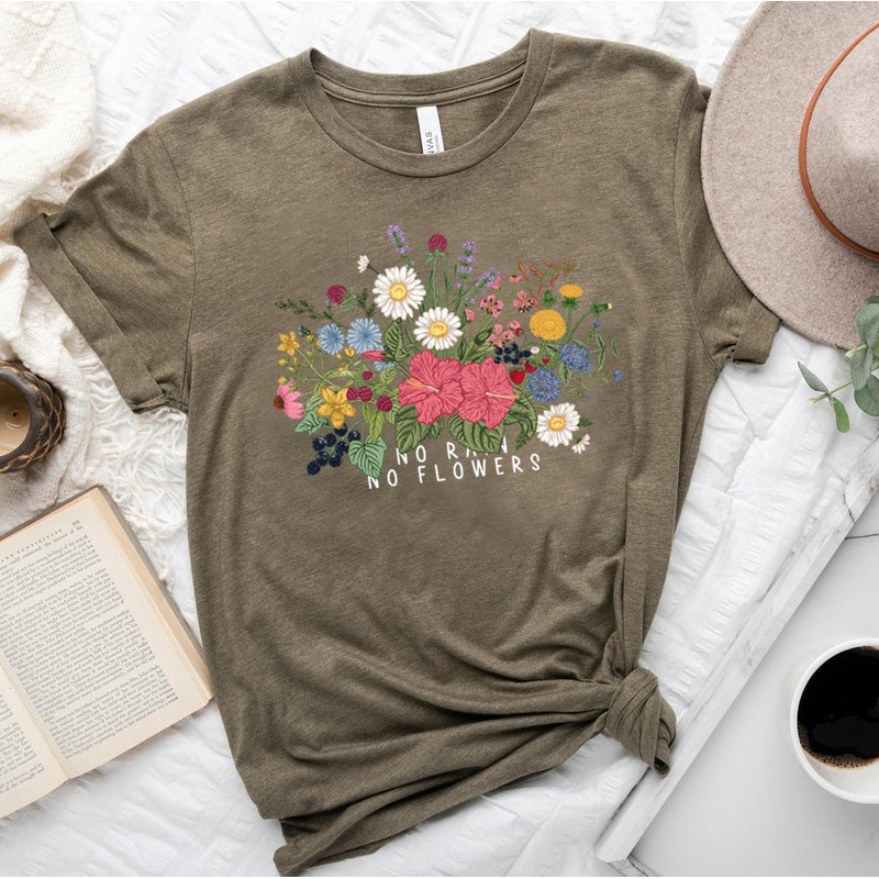 Wildflower Tshirt, Wild Flowers Shirt, Floral Tshirt, Flower Shirt, Gift for Women, Ladies Shirts, Best Friend Gift - 6.jpg