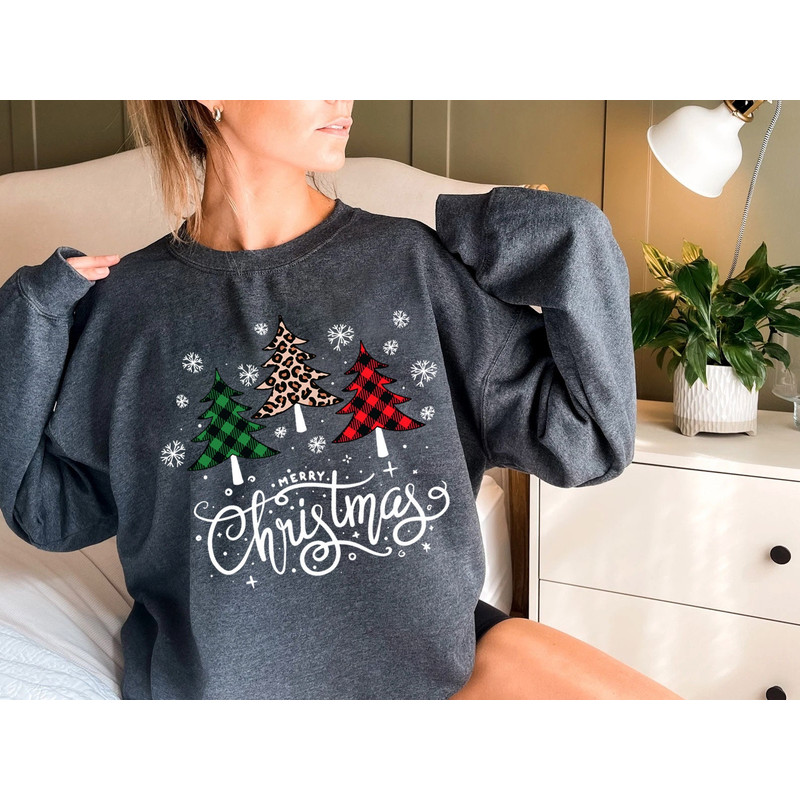 Womens Christmas Sweatshirt, Christmas Sweater, Christmas Crewneck, Christmas Tree Sweatshirt, Holiday Sweaters for Women, Winter Sweatshirt - 5.jpg