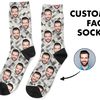 Custom Face Socks, Custom Photo Socks, Face on Socks, Personalized, 80's Geometric Picture Socks, Funny Gift For Her, Him or Best Friends - 1.jpg