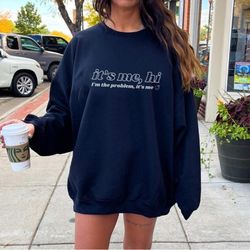 anti hero sweatshirt, its me hi im the problem its me, taylor swift merch, midnights album shirt, swiftie fan, the eras