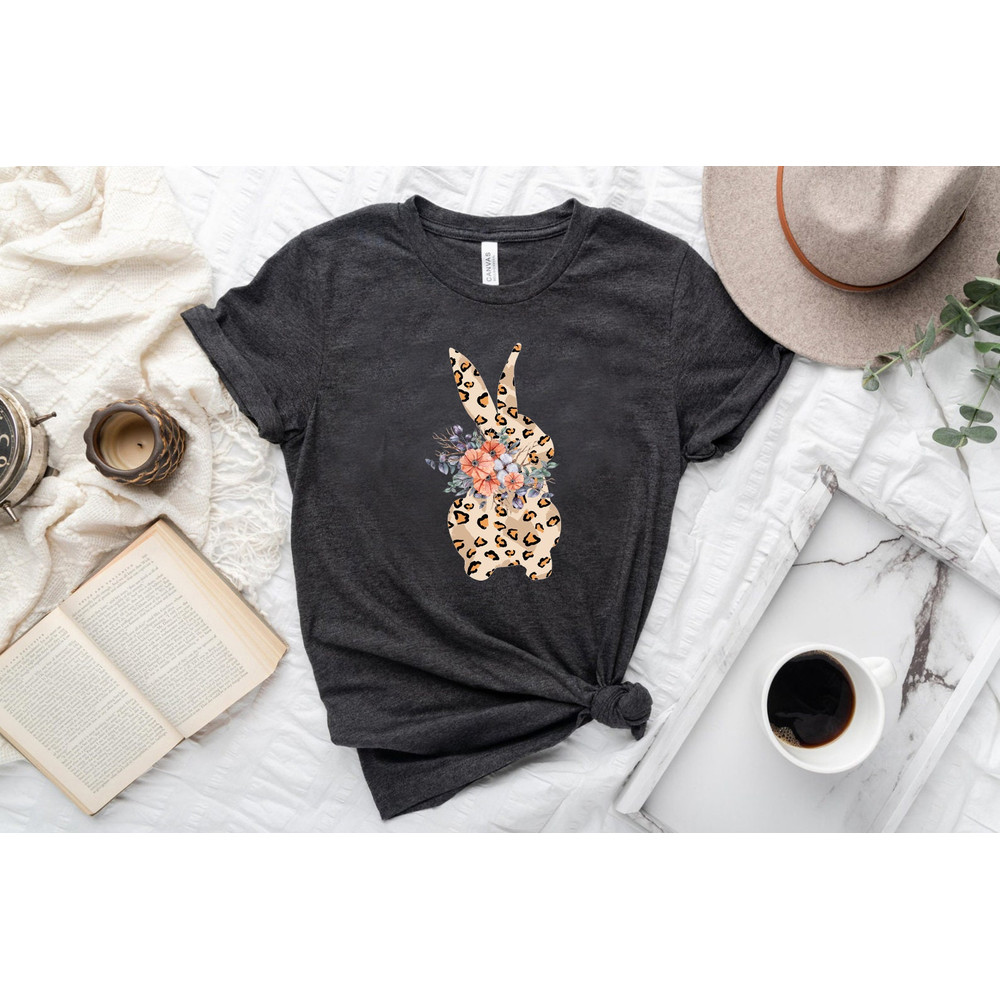 Leopard Bunny Shirt, Easter Shirt, Leopard Easter Bunny Shirt For Woman, Floral Easter Shirt, Leopard Bunny Tshirt, Cute Easter Bunny Tee - 7.jpg