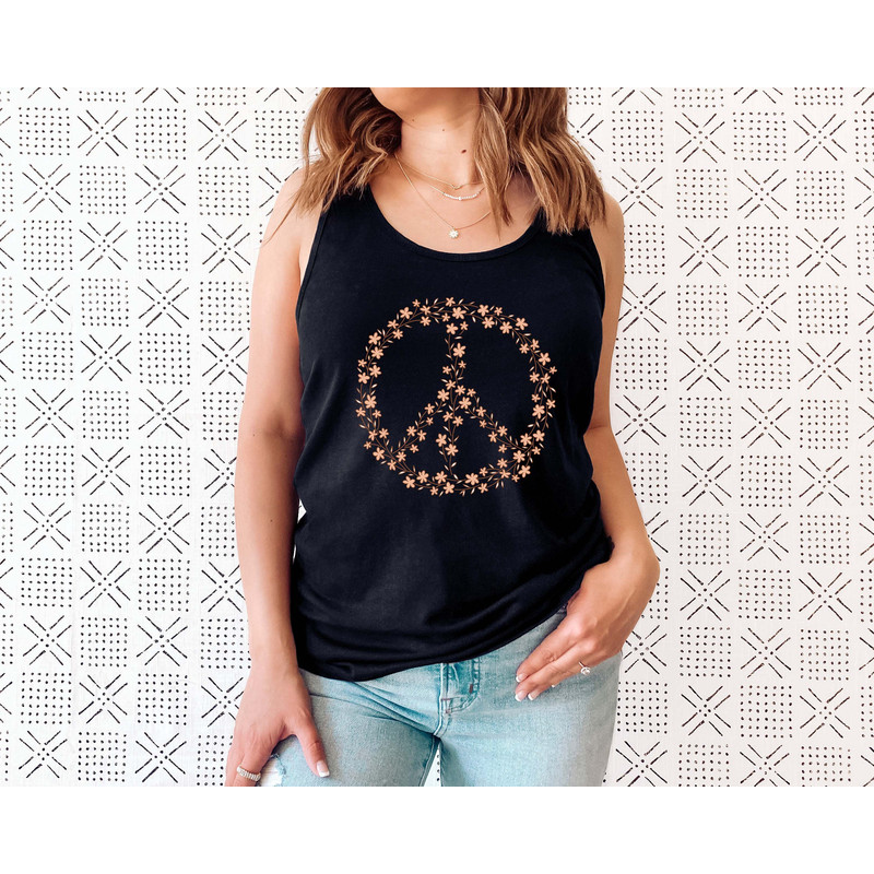 Peace Tank Shirt, Peace Tank Top, Peace Sign Tank, Peace Symbol, Peace T-Shirt, Peace Symbol Women Top, Graphic Tees For Women - 6.jpg