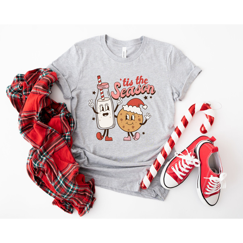 Retro ChristmasT Shirt, Tis The Season Santa Shirt, Vintage Santa Christmas Shirt, Retro Holiday Shirt, Ugly Sweater Shirt - 2.jpg