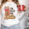 Retro Fa La Latte Christmas Coffee Shirt, Christmas Women Coffee Long Sleeve Tee, Vintage Christmas T shirt, Coffee Lover Gift - 1.jpg