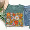 Retro Flower Shirt, Wildflower Tshirt, Hippie Shirt, Bohemian Floral Tshirt, Gift for Women, Oversized Ladies, Best Friend Gift - 8.jpg