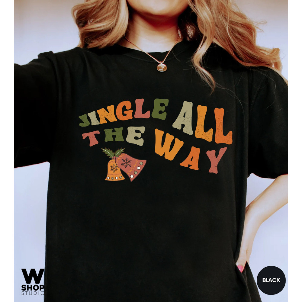 Retro Jingle Bells Shirt, Christmas T-Shirt, Cute Christmas Shirt, Tis The Season shirt, Xmas Christmas Party Tee, Gift For Christmas - 3.jpg