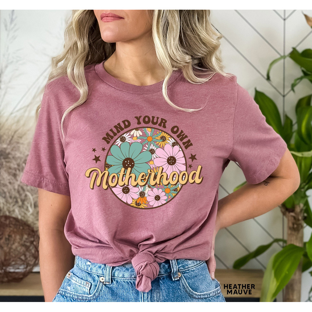 Retro Mama Shirt, Wildflowers Mama Shirt, Retro Mom TShirt, Mothers Day Gift, Flower Shirts for Women, Floral New Mom Gift - 3.jpg