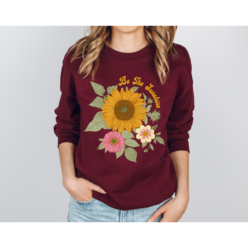 Sunflower - Sunflower Shirt, Floral Sweatshirt, Flower Garden Tee, Womens Fall Shirt, Sunflower Sweatshirt, Sunshine Tee - 5.jpg