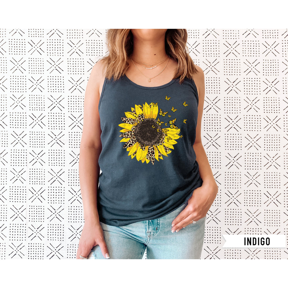 Sunflower Tank Top Sunflower Tank Tops for Women Plus Size Clothing Available Womens Summer Tops Womens Summer Clothing Sun Flower - 1.jpg