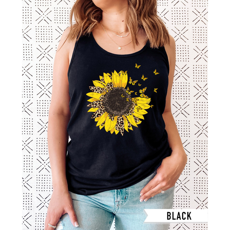 Sunflower Tank Top Sunflower Tank Tops for Women Plus Size Clothing Available Womens Summer Tops Womens Summer Clothing Sun Flower - 2.jpg