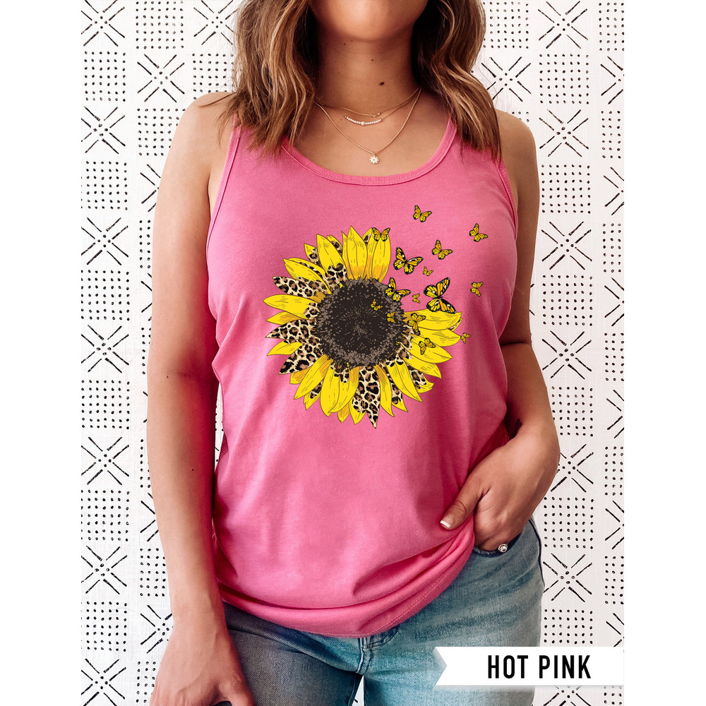 Sunflower Tank Top Sunflower Tank Tops for Women Plus Size Clothing Available Womens Summer Tops Womens Summer Clothing Sun Flower - 5.jpg