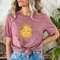 Think Happy Thoughts, Sunflower Tee, Wildflower Tshirt, Wild Flowers Shirt, Floral Tshirt, Gift for Women, Ladies Shirts, Best Friend Gift - 5.jpg