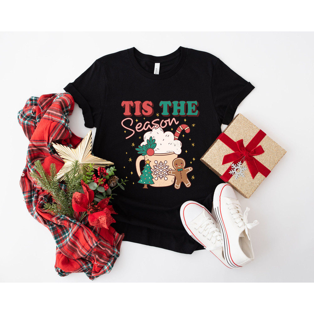 Tis the season Christmas T shirt, cute Coffee chritmas tee, Christmas tee, holiday apparel, Holiday apparel, Womens graphic tee - 5.jpg