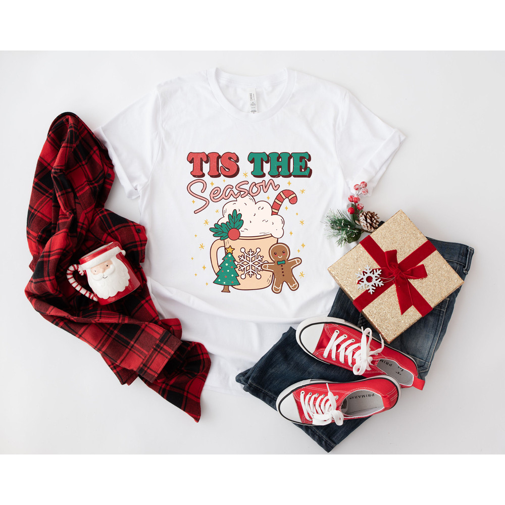 Tis the season Christmas T shirt, cute Coffee chritmas tee, Christmas tee, holiday apparel, Holiday apparel, Womens graphic tee - 6.jpg