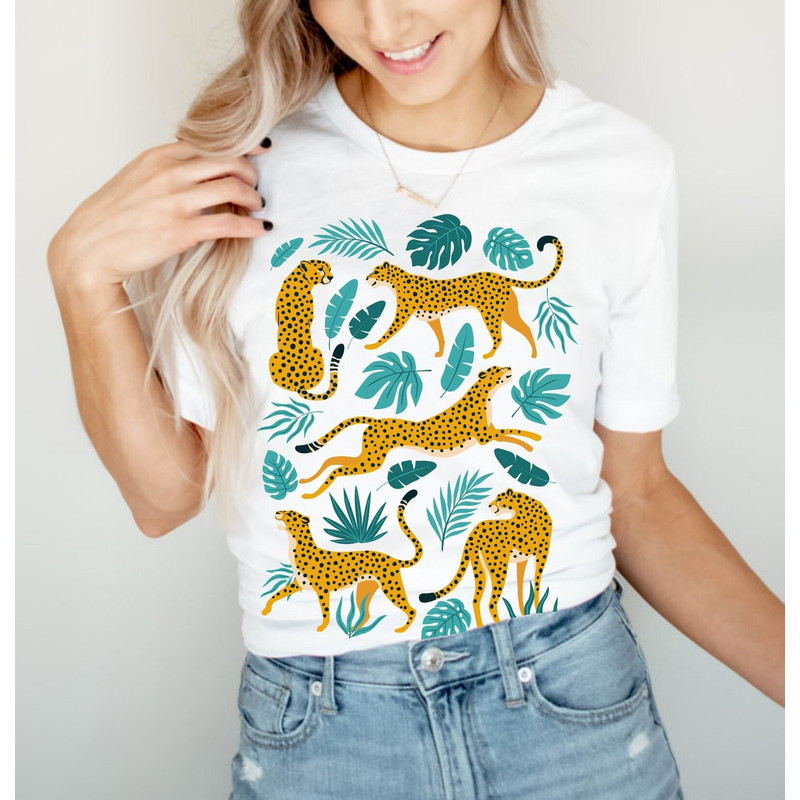 Trendy Boho Tiger Shirt Women Botanical Shirt Tiger Graphic Tee Wild Animal Shirt Tiger Tshirt Safari Shirt Womens Tiger T Shirt Jungle Tee - 2.jpg