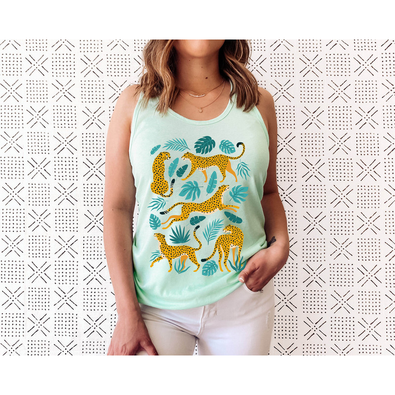 Trendy Boho Tiger Tank, Women Botanical Tank, Tiger Graphic Tee, Wild Animal Tank, Tiger Tshirt Safari Tank Womens Tiger Top Jungle - 8.jpg