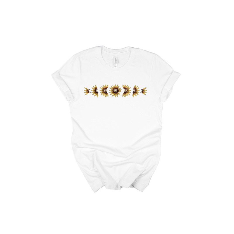 Vintage Sunflower Shirt Womens Moon Phase Fall T-Shirt Shirt Comfy Floral Botanical Tee Boho Hippie Flower Girl Shirt Nature Garden Gift - 8.jpg