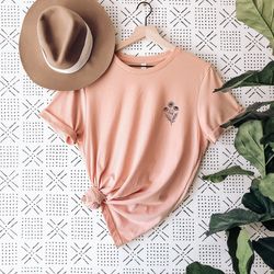 wildflower shirt, boho shirt, grow through what you go through, wildflowers tshirt, vintage t shirt, sunflower tshirt, g