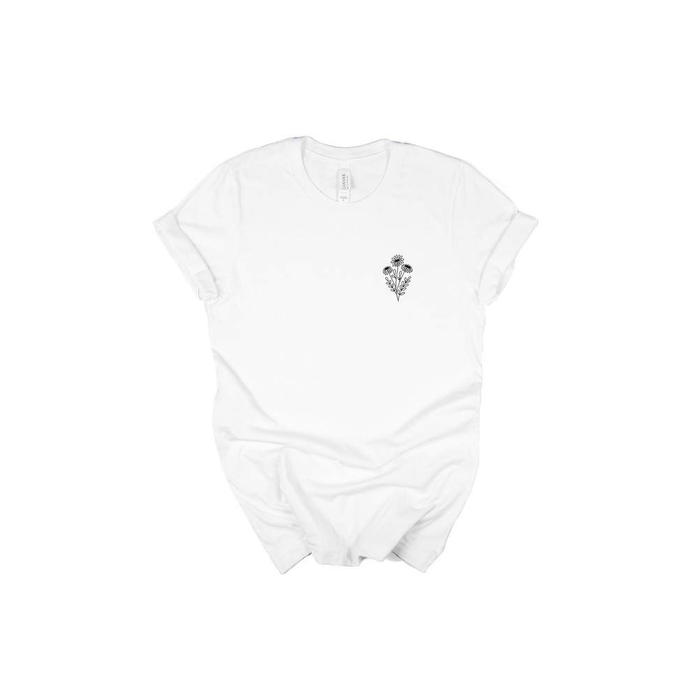 Wildflower Shirt, Boho Shirt, Grow through what you go through, Wildflowers Tshirt, Vintage T shirt, Sunflower Tshirt, Graphic Tees - 8.jpg