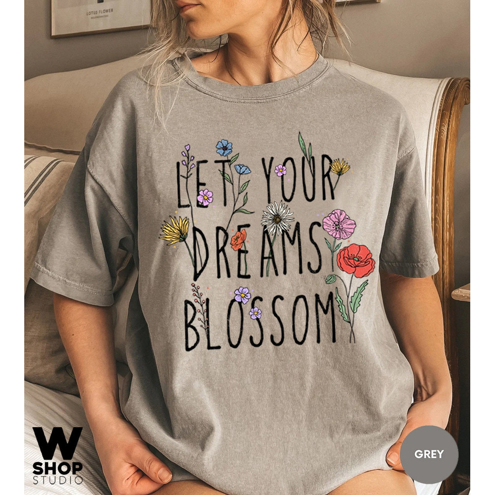 Wildflower T shirt, Meadow Floral Tshirt, Boho Flower Shirt, Gift for Women, Ladies Shirts, Best Friend Gift - 3.jpg