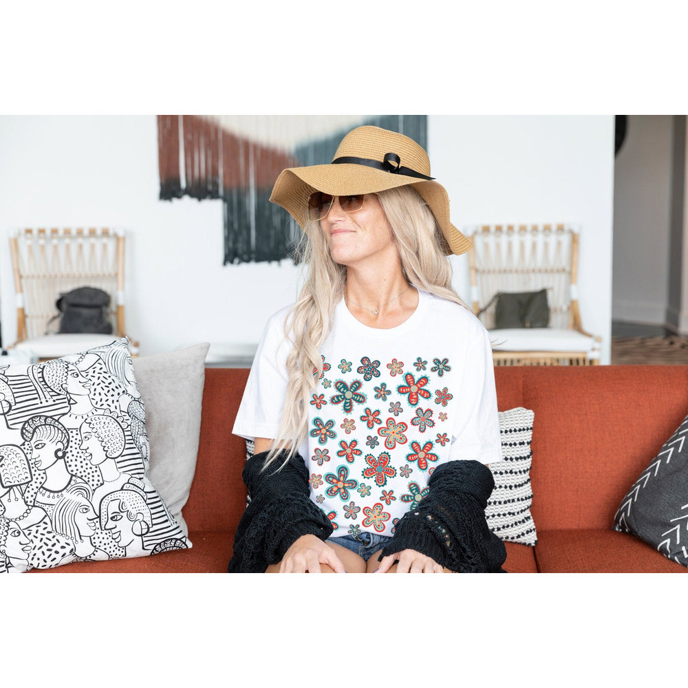 Wildflowers T shirt, Boho shirt, hippie tee, Beach Tee, Summer Tee, Oversized Tee, Comfort Colors Tee, Flowers Tee, Garden Tee, Plants - 3.jpg