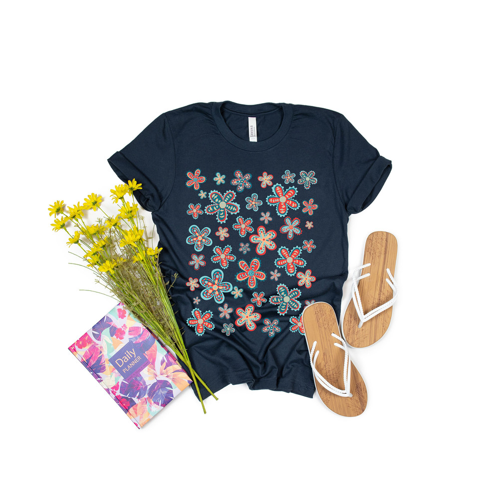 Wildflowers T shirt, Boho shirt, hippie tee, Beach Tee, Summer Tee, Oversized Tee, Comfort Colors Tee, Flowers Tee, Garden Tee, Plants - 7.jpg