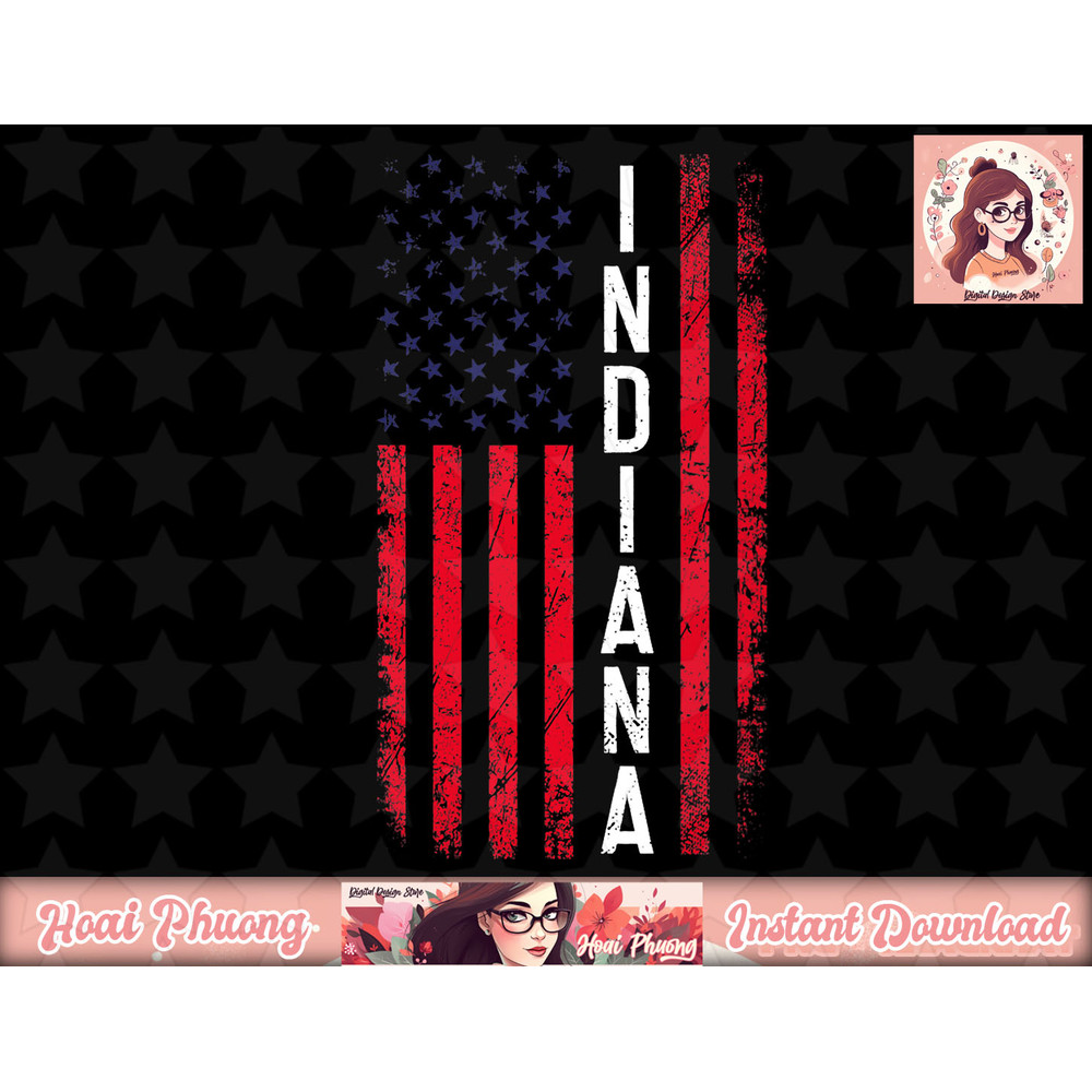 Indiana Flag 4th Of July American Patriotic png, instant download.jpg